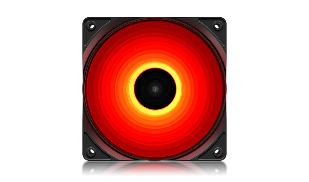 Cooler for PSU/CASE DEEPCOOL RF120 RED LED 120x120x25mm Hydro Bearing 1300 RPM