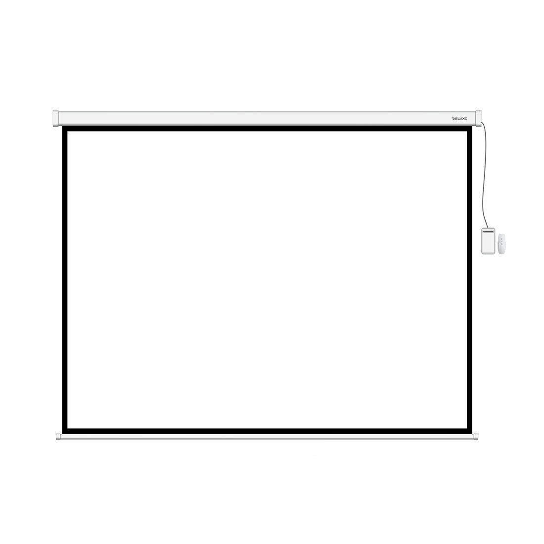 Экран моторизированный (с пультом Д/У) Deluxe DLS-ERC406х305W, Настенный/потолочный, Рабочая поверхность 394х295, 4:3, Matt white, Белый