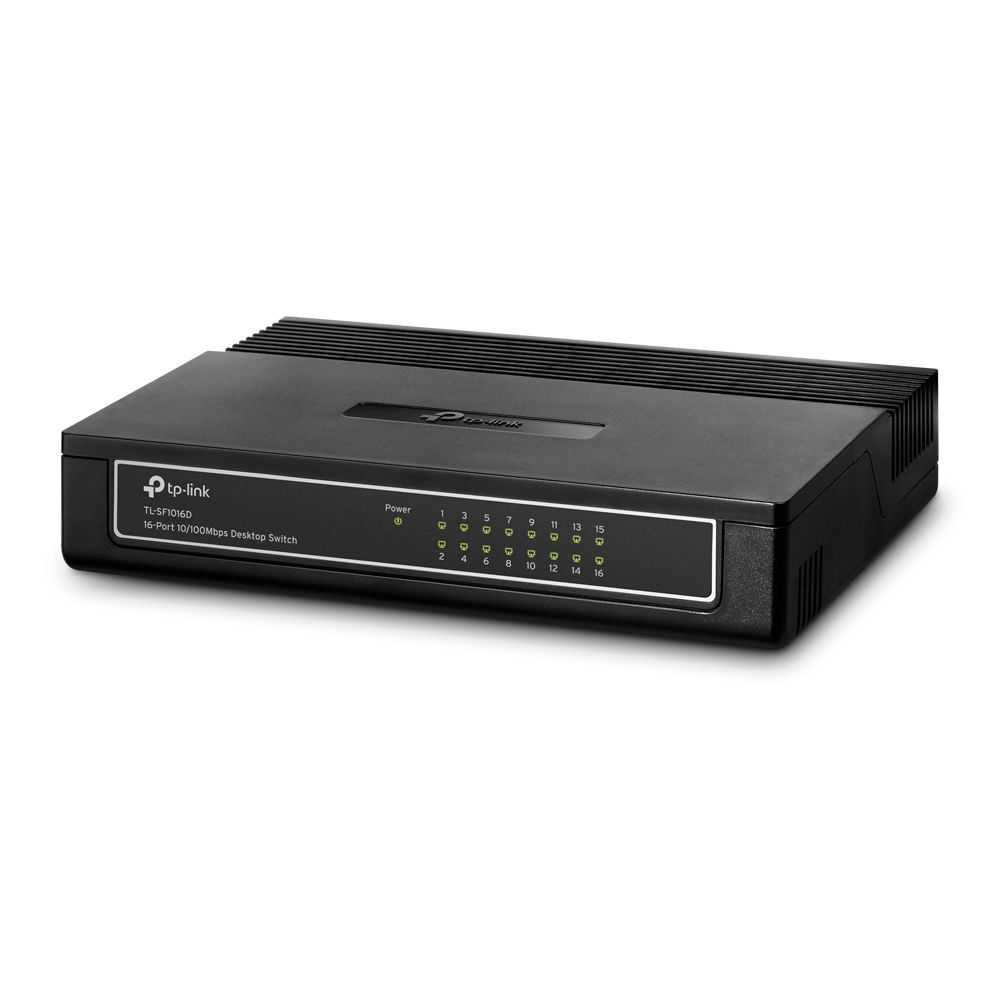 Коммутатор TP-LINK TL-SF1016D, 16 портов, 10/100Мбит/с, настольный