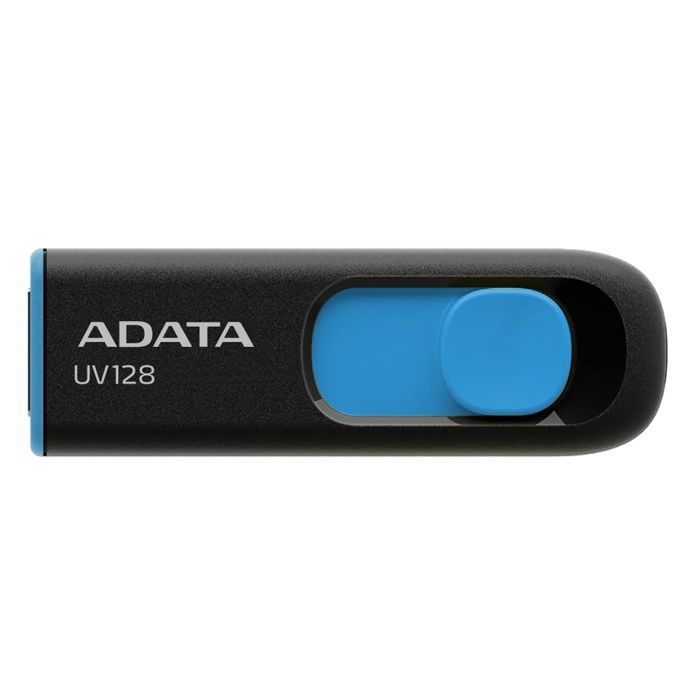 Накопитель ADATA UV128, 64Gb, USB 3.2, black-blue