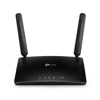Маршрутизатор TP-Link Archer MR400 AC1200, 5ГГц 867 Мбит/с + 2.4ГГц 300 Мбит/с, Wi-Fi 5, 1*WAN 100 Мбит/с, 4*LAN 100 Мбит/с, 1*Nano-SIM, 2 съемные антенны
