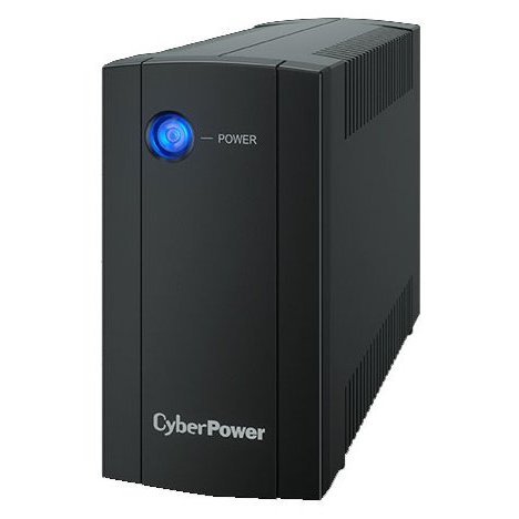 Источник бесперебойного питания CyberPower UTI675E, Мощность 675ВА/360Вт, UTI-серия, Линейно-интерактивный, Напольный, Диапазон работы AVR:165-290В, Бат.1 шт., Вых: 2xSchuko , Чёрный