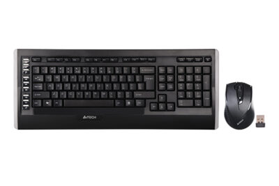 A4TECH 9300F (GR-152+G9-730FX) V-TRACK WIRELESS KEYBOARD+MOUSE SET USB BLACK US+RUSSIAN