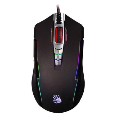 A4TECH BLOODY P93A RGB GAMING MOUSE BULLET GREY METAL FEET ACTIVE USB BLACK