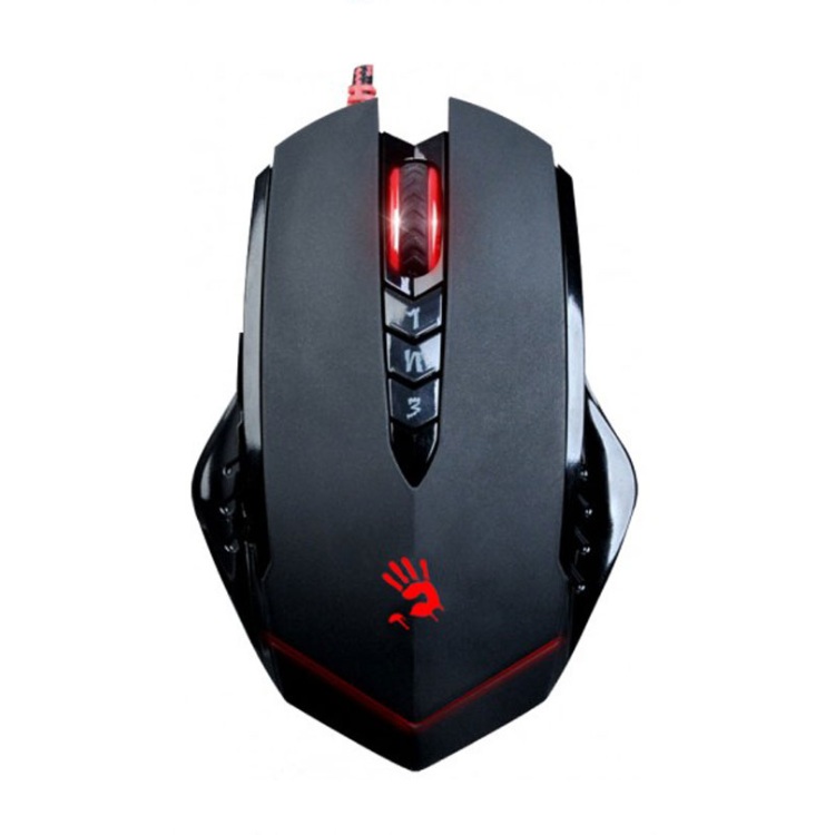 A4TECH BLOODY V8M GAMING MOUSE 6000DPI METAL FEET USB BLACK