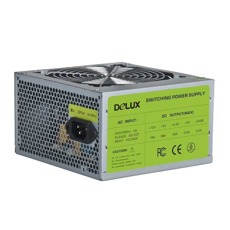 Power Unit DELUX DLP-21D 250W CE,20+4PIN, 2*big 4PIN, 2*SATA, P4, 1*12CM fan