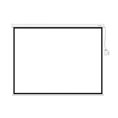 Экран моторизированный (с пультом Д/У) Deluxe DLS-ERC406х305W, Настенный/потолочный, Рабочая поверхность 394х295, 4:3, Matt white, Белый
