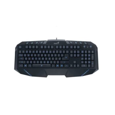 Keyboard Genius KB-G265 GAMING BLUE LED backlight 8 MULTIMEDIA KEYS 2xUSB ports HUB, USB RUS