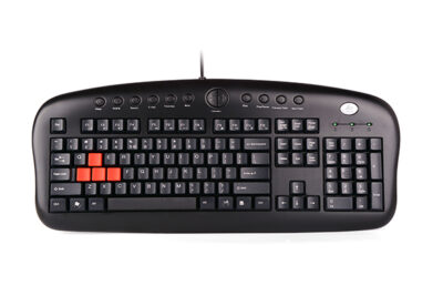 A4TECH KB-28G GAMER KEYBOARD USB BLACK US+RUSSIAN
