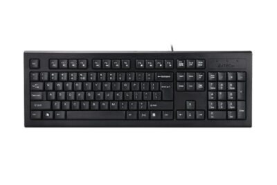 A4TECH KR-85 COMFORT USB ROUND EDGE KEYBOARD BLACK US+RUSSIAN