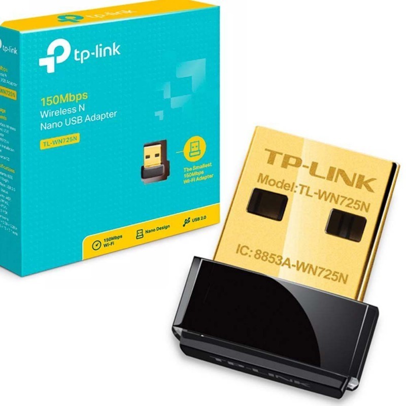 Сетевой адаптер TP-Link TL-WN725N, USB2.0, 150Мбит/с