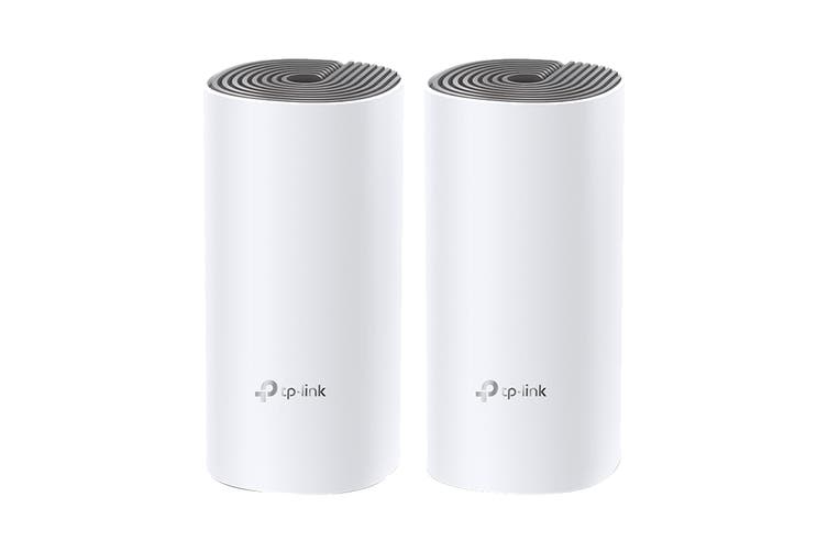 Беспроводная MESH-система Wi-Fi TP-Link Deco E4, MESH, MU-MIMO, 802.11a/b/g/n/ac, 2.4ГГц/5ГГц, 1167 Мбит/с, 100 устройств, 260 кв.м., 2 модуля Deco