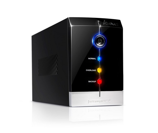 Источник бесперебойного питания SVC V-1500-F, Smart, USB, Мощность 1500ВА/900Вт, Диапазон работы AVR: 165-275В, Бат.: 12В/9 Ач*2шт., 3 вых: Shuko CEE7, Защита тел. линии, Чёрный