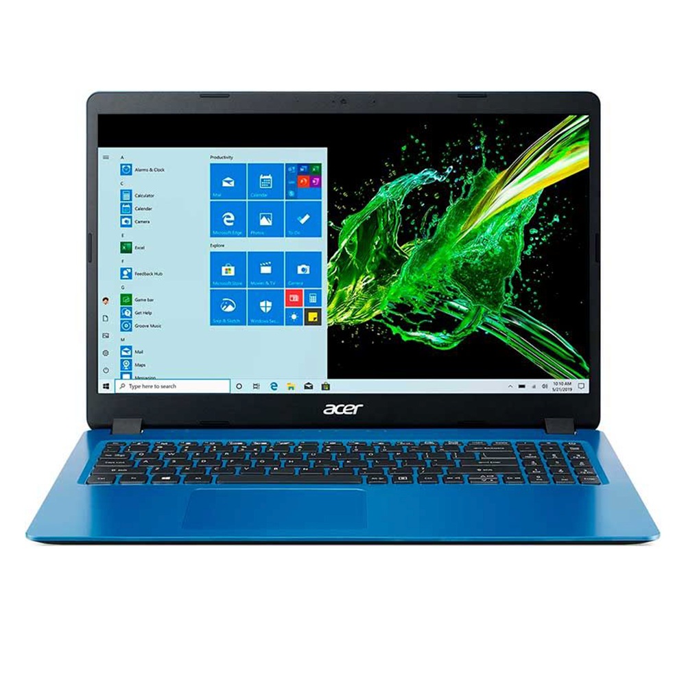 Acer Aspire 315-56 Indigo Blue Intel Core i3-1005G1 (up to 3.4Ghz), 4GB, 128GB SSD, Intel HD Graphics 620, 15.6" LED FULL HD (1920x1080), WiFi, BT, Cam, LAN RJ45, DOS, Eng-Rus Заводская Клавиатура