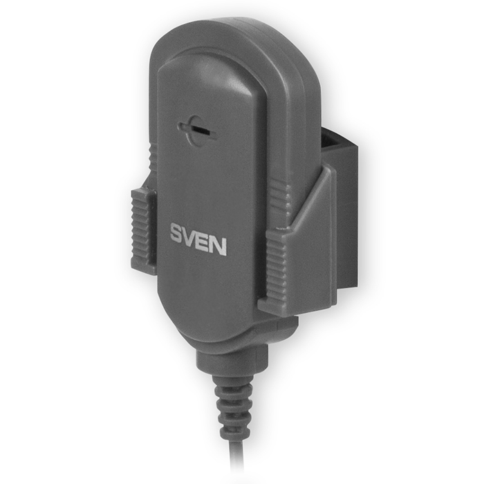 Микрофон SVEN MK-155, клипса, 3.5 мм mini-jack, кабель 1.8м, черный
