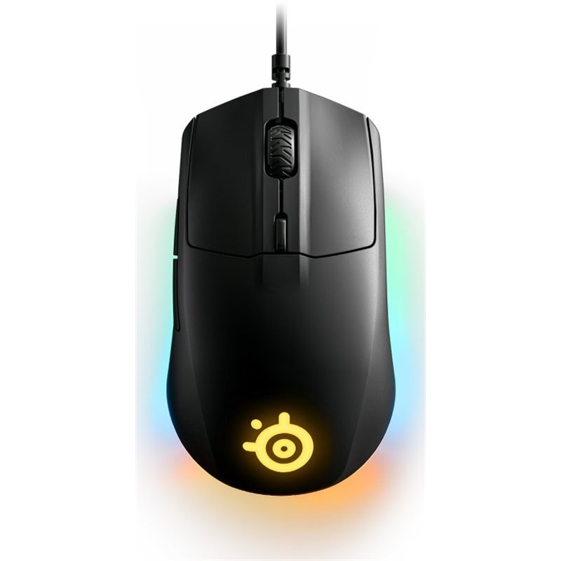 SteelSeries Rival 3 Gaming Mouse, 8500dpi 6 button, USB,BLACK
