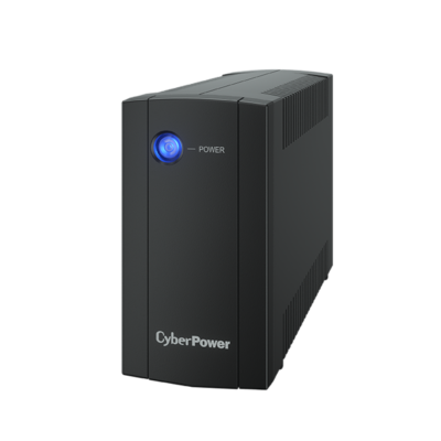 Источник бесперебойного питания CyberPower UTC850E, Мощность 850ВА/425Вт, UTC-серия, Линейно-интерактивный, Напольный, Диапазон работы AVR:165-290В, Бат.1 шт., Вых: 2xSchuko , Чёрный