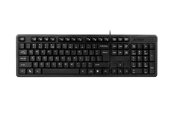 A4TECH KK-3 MULTIMEDIA FN USB KEYBOARD BLACK US+RUSSIAN