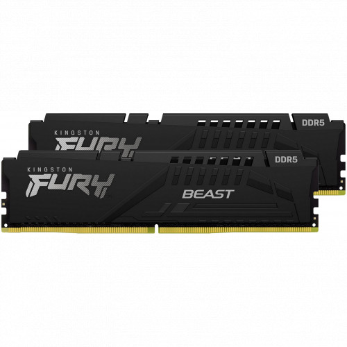 DDR5 16GB (2x8GB) PC-44800 (5600MHz) KINGSTON FURY BEAST BLACK EXPO KF556C36BBEK2-16