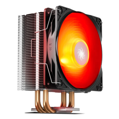CPU cooler DEEPCOOL GAMMAXX-400 V2 RED LGA LGA1700/1200/115*/AMD RED LED 120x25mm,900-1500rpm,4HP