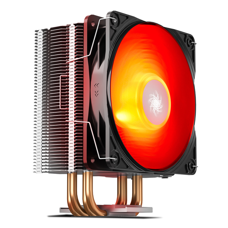 CPU cooler DEEPCOOL GAMMAXX-400 V2 RED LGA LGA1700/1200/115*/AMD RED LED 120x25mm,900-1500rpm,4HP
