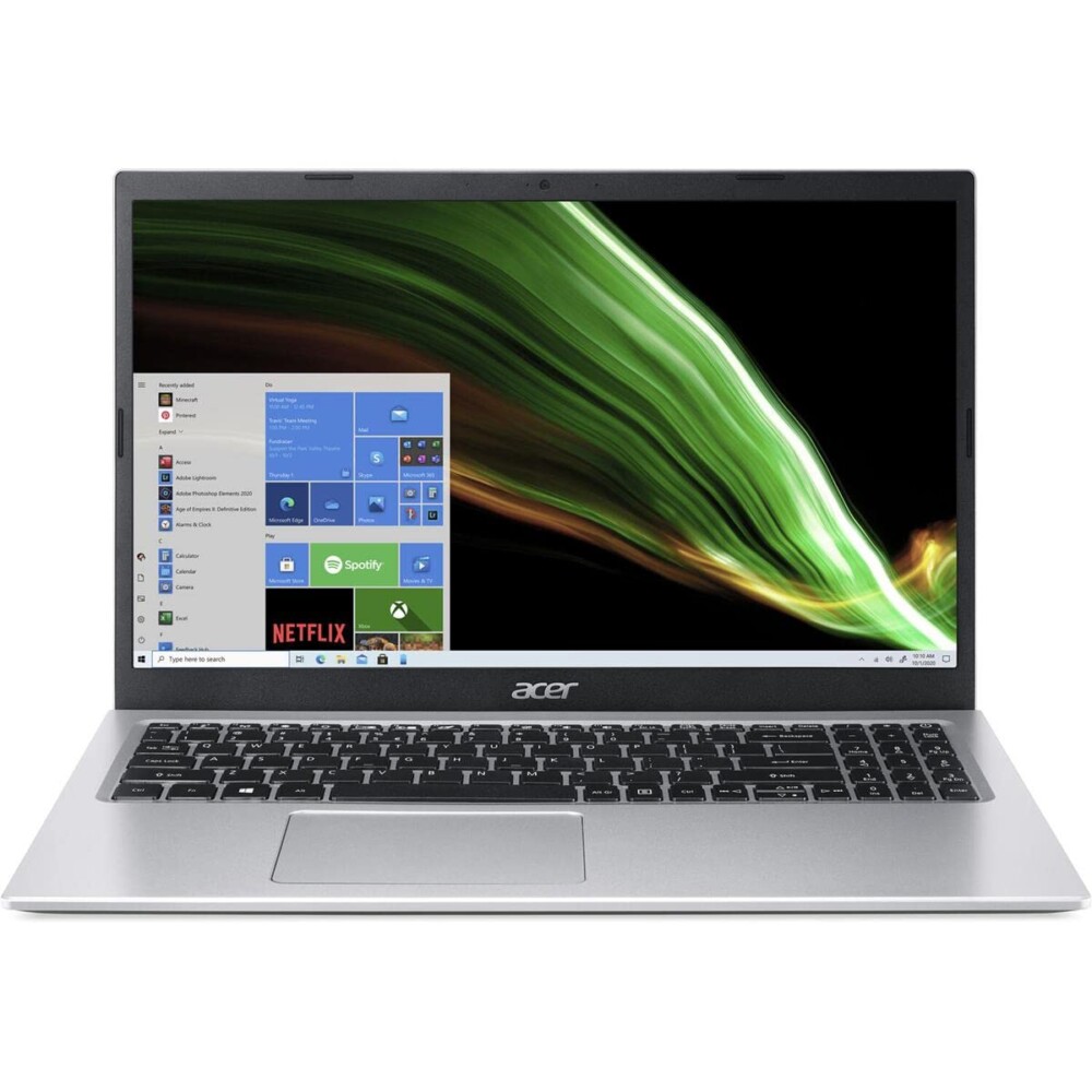 Acer Aspire A315-35 Silver Intel N4500 (up to 2.8Ghz), 4GB, 500GB HDD, Intel HD Graphics, 15.6" IPS FULL HD (1920x1080), WiFi, LAN RJ45, BT, Cam, DOS, Eng-Rus