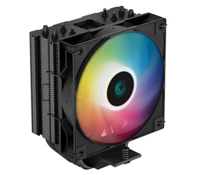 CPU cooler DEEPCOOL AG400 BLACK ARGB LGA115*/1700/1200/AMD 120mm PWM fan,300-1850rpm,4HP