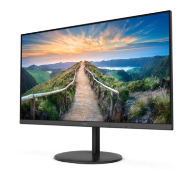 Монитор LCD 27" AOC Q27V4EA, IPS, Black, 2560x1440, 20M:1, 250cd/m2, 178/178, 4ms, 75Hz, HDMI, DP, Headphone out, Speakers 2x2W