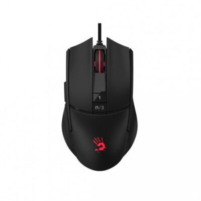 A4TECH BLOODY L65 MAX LIGHTWEIGHT GAMING 12000CPI STONE BLACK RGB METAL FEET ACTIVE USB