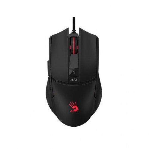 A4TECH BLOODY L65 MAX LIGHTWEIGHT GAMING 12000CPI STONE BLACK RGB METAL FEET ACTIVE USB