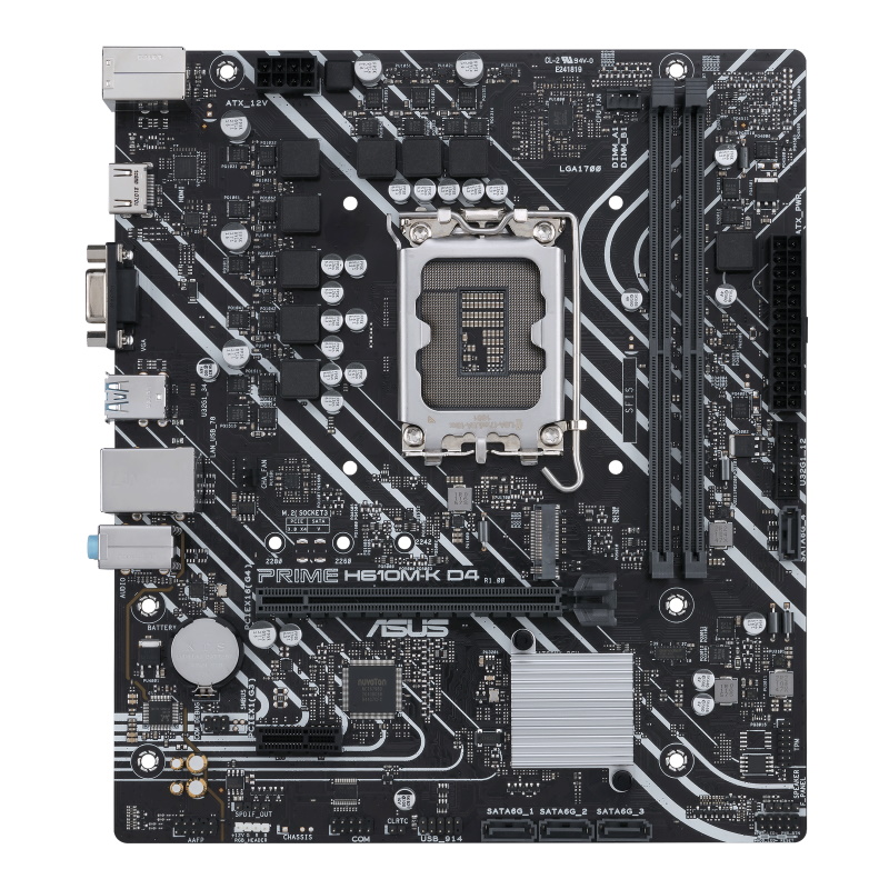 MB LGA1700 ASUS H610M-K D4,2xDDR4,12xUSB,M.2,4xSATAIII,mATX,PCIe16x, PCIe1x, HDMI,VGA