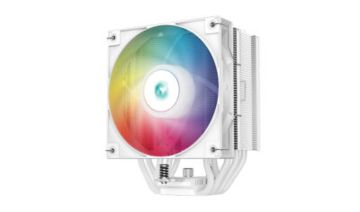 CPU cooler DEEPCOOL AG500 WH WHITE ARGB LGA115*/1700/1200/AMD 120mm PWM fan,300-1850rpm,5HP