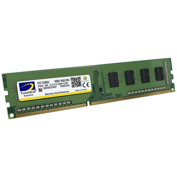 DDR3 4GB PC3-12800 (1600MHz) LV 1.35V w/o HEATSINK TWINMOS