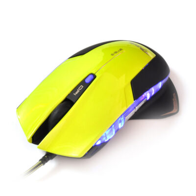 Компьютерная мышь E-Blue Mazer EMS124GR, Оптическая, 600/ 1200/1800/2400dpi, Проводная,Зеленый