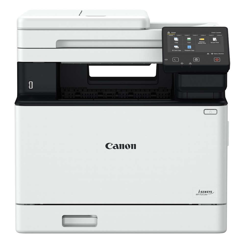 МФУ 3-1 лазерное цветное А4 Canon i-SENSYS MF752Cdw (A4, 1Gb,33стр/мин, LCD, DADF-двуст. сканирование ,двусторонняя печать, USB2.0, сетевой,WiFi) (4 картриджа 069 черный-ресурс 2100 стр,069 Y,M,C-ресурс по 1900 стр)