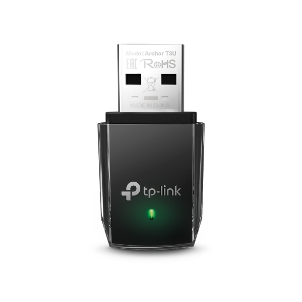 Сетевой адаптер TP-Link Archer T3U, USB 3.0, 867 Мбит/с 5ГГц + 400 Мбит/с 2.4 ГГц