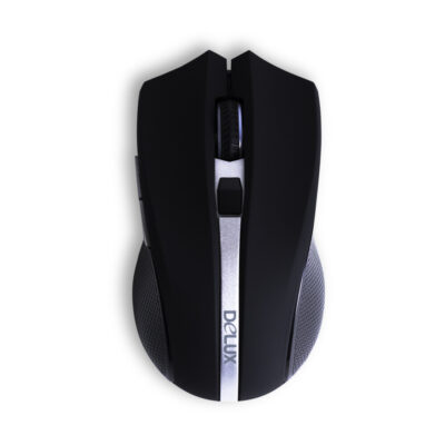 Компьютерная мышь Delux DLM-516OGB, 3D, Оптическая, 1600 dpi, Радиус действия 10 м, 2.4 Гц, Чёрный