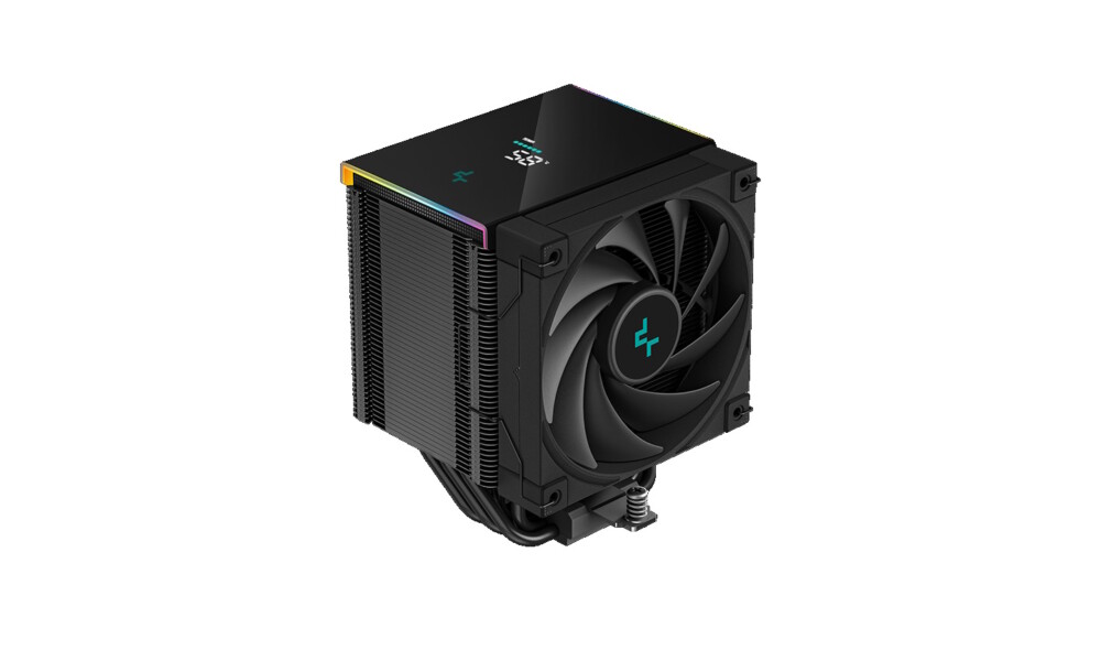 CPU cooler DEEPCOOL AK500 DIG. LGA1700/1200/115*/20*AMD 120mm BLACK PWM FDB fan,500-1850rpm,5HP