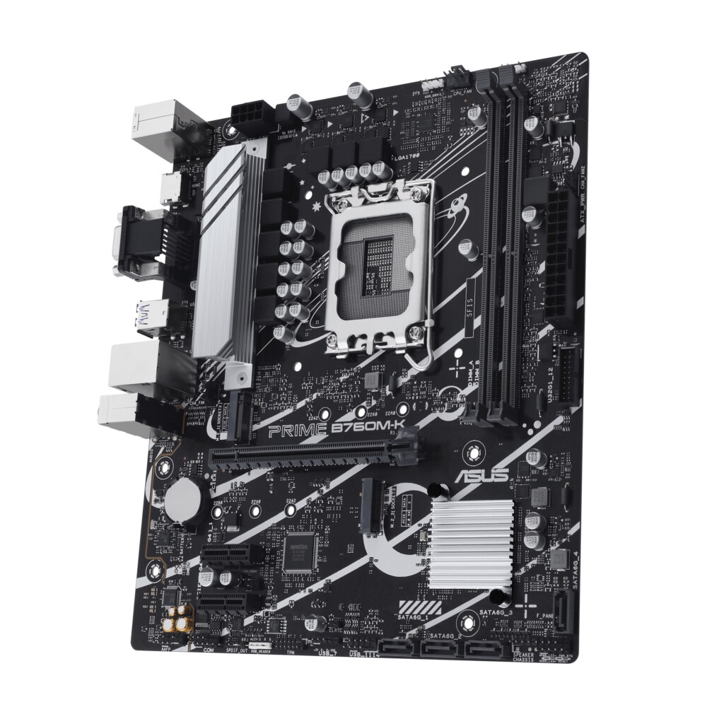 MB LGA1700 ASUS B760M-K,2xDDR5,10xUSB,4xSATAIII,mATX,PCIe16x, 2PCIe1x VGA,HDMI