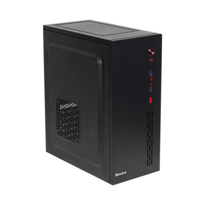 Компьютерный корпус HuntKey HK360, ATX/Micro ATX, USB 2*3.0, HD-Audio+ Mic, Высота процессорного кулера до 155мм, Длина VGA до 330мм, 1*3.5"/2*2.5", Толщина 0,45мм, 345x180x412мм, Без Б/П, Черный