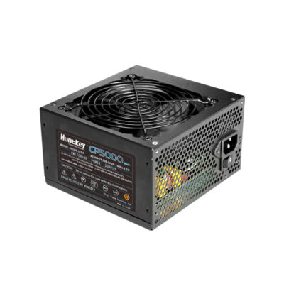 Блок питания Huntkey CP5000 HK500-57GP, 500W, ATX, APFC, 20+4pin, 4+4pin, 4*Sata, 2*Molex, 2*PCI-E 6+2pin, Вентилятор 12см, Кабель питания, Чёрный