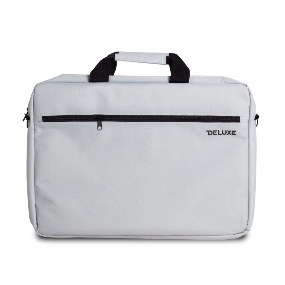 Сумка DELUXE DLNB-01G17.3, для ноутбука 17.3", Лёгкая, Внешнее отделение на молнии, 1 внутреннее отделение, Полиэстер, Серый