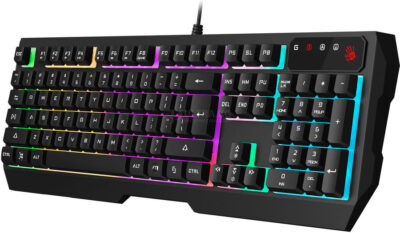 A4TECH BLOODY B135N GAMING NEON BACKLIGHT MULTIMEDIA KEYBOARD USB US+RUSSIAN