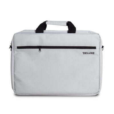 Сумка DELUXE DLNB-01G17.3, для ноутбука 17.3", Лёгкая, Внешнее отделение на молнии, 1 внутреннее отделение, Полиэстер, Серый