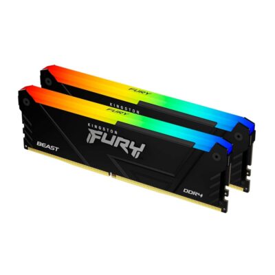 DDR4 16GB (2x8GB) PC-25600 (3200MHz) KINGSTON FURY BEAST KIT RGB KF432C16BB2AK2/16