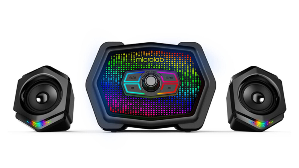Microlab Subwoofer U-220 RGB 2.1 BLACK 10W (2.5Wx2 + 5W) USB, Bluetooth 5.0