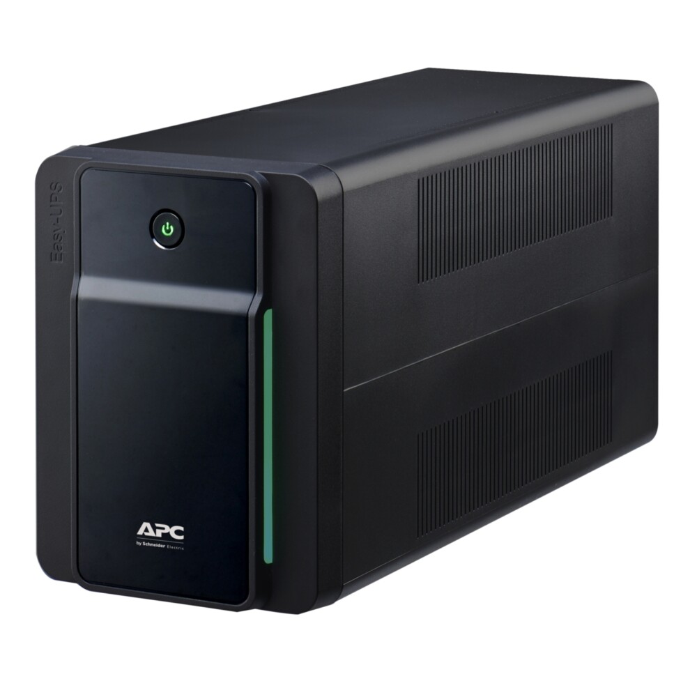 Источник бесперебойного питания APC Easy UPS BVX1600LI-GR, Линейно-интерактивный, Мощность 1600ВА/900Вт, Напольный, 230В, Вых: 4x Schuko, APCRBC176, Чёрный
