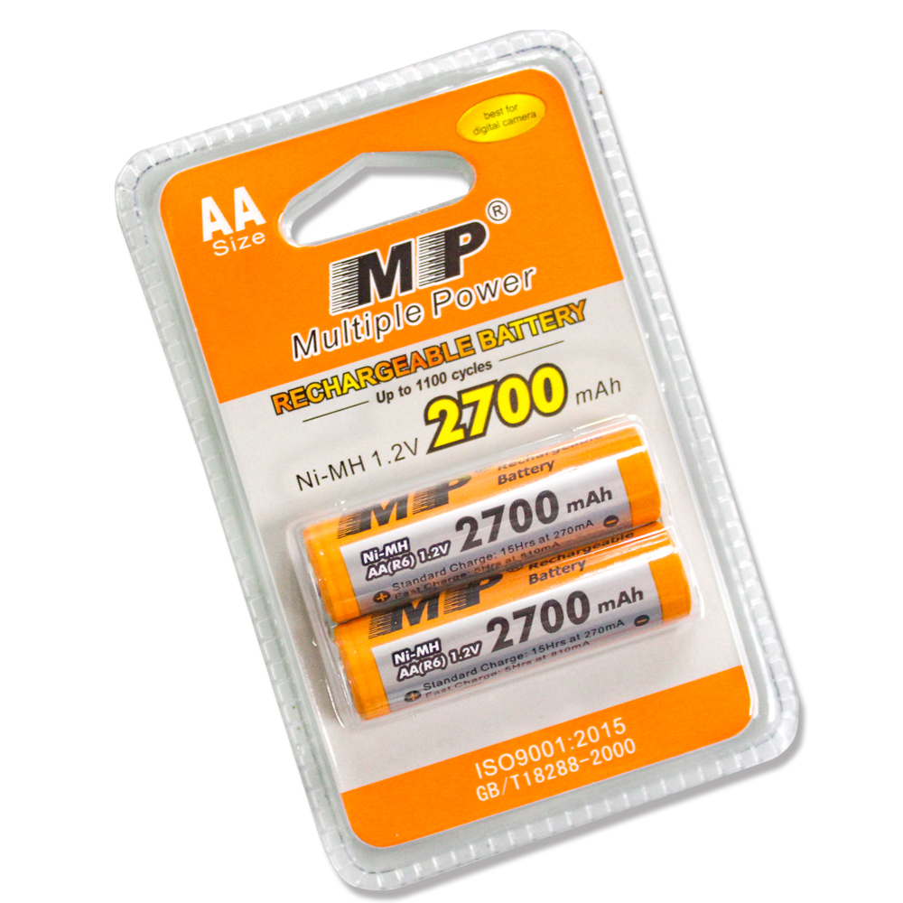 Аккумулятор MP (Multiple Power), AA, 1.2V, 2700mAh, Ni-MH