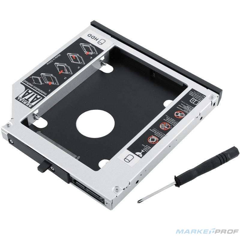 Адаптер NONAME для HDD/SSD в ноутбук взамен DVD привода, 12.7мм