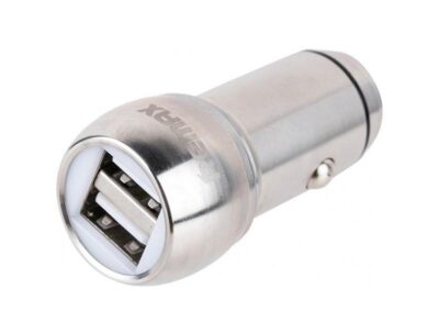 Блок питания REMAX RCC205, автомобильный (в прикуриватель), 2 порта USB, серебро